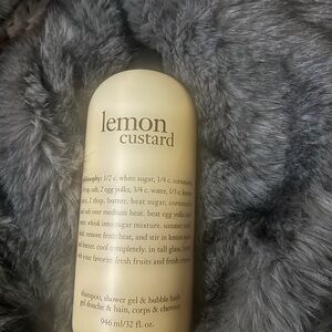 32 oz Philosophy Lemon Custard Shampoo, Shower Gel & Bubble Bath - Never opened